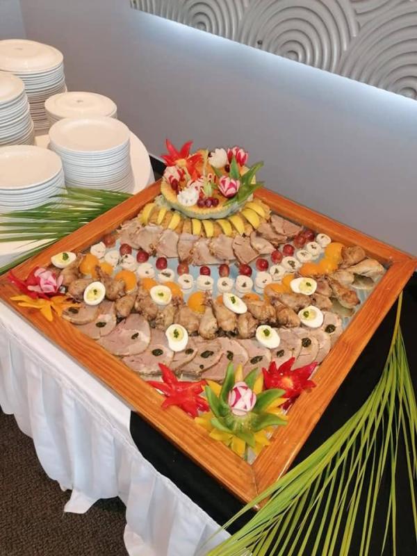 Catering platter prepared for a function